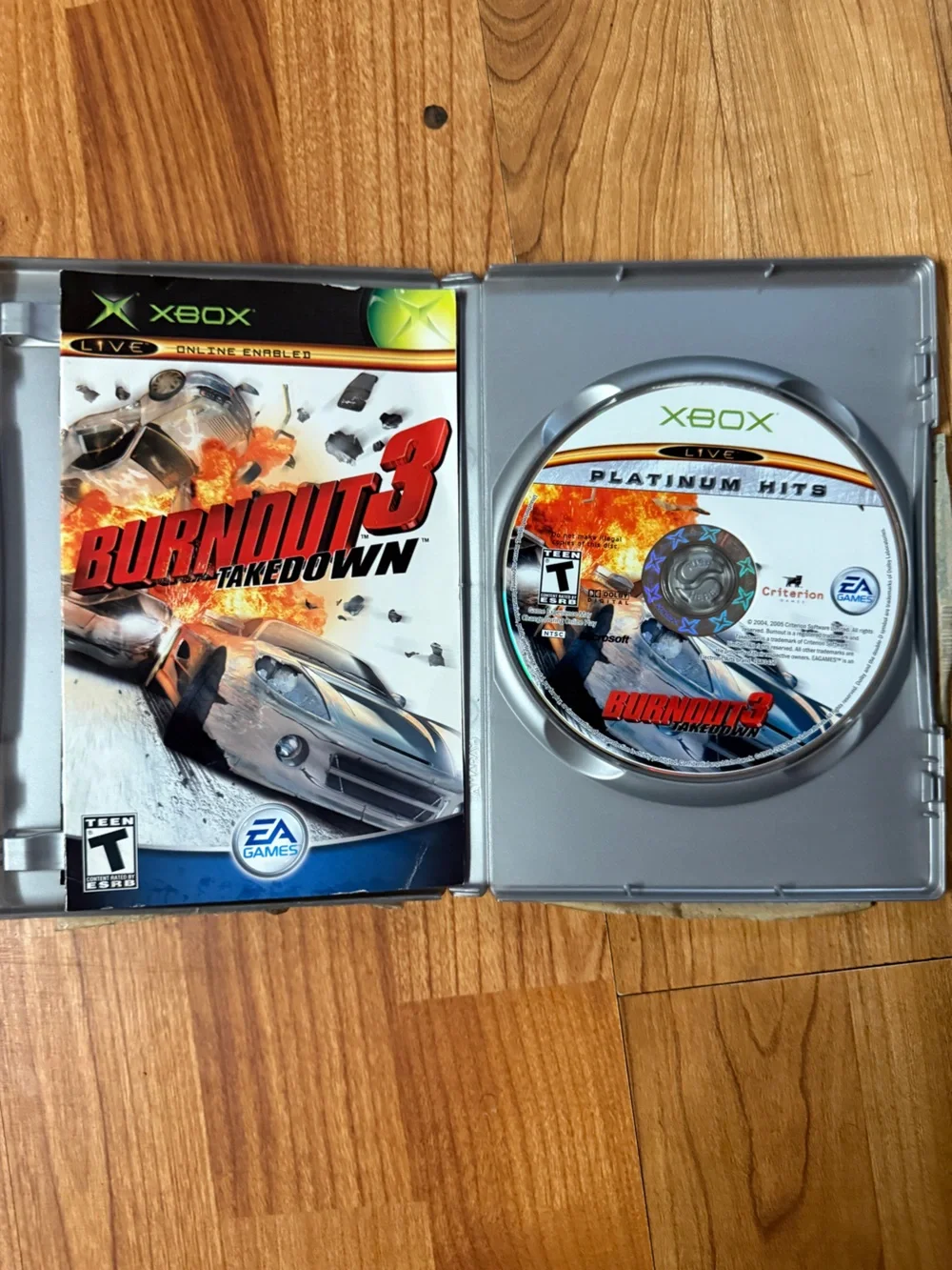 Xbox Burnout 3: Takedown (Platinum Hits) - Silver/White Cover
